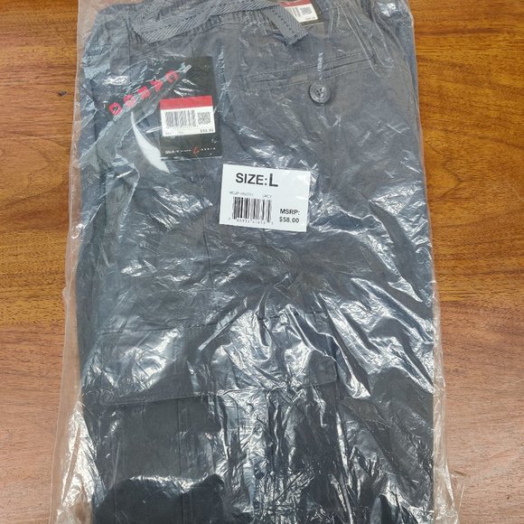 BRAND NEW Galaxy by Harvic - Men's Twill Cargo Joggers - Grey - Size L - Picture 1 of 3